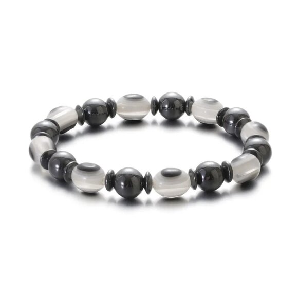 Natural 8MM Lake Blue Gemstone Bracelet Men Women Healing Stone Chakra Jewelry - Picture 4 of 16